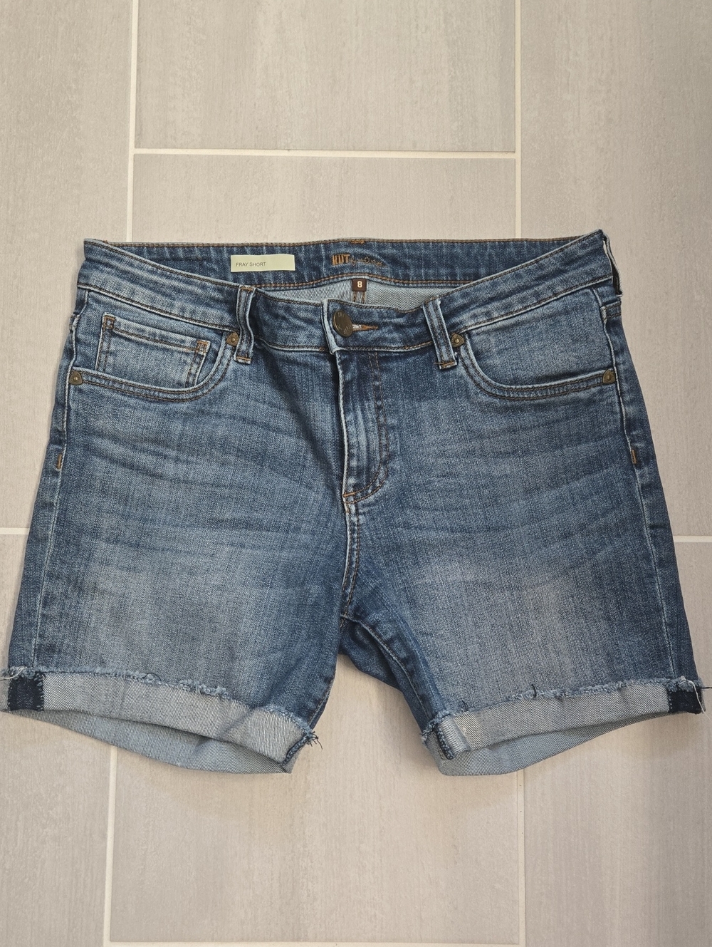Kut from the Kloth Bermuda Denim Shorts 8
